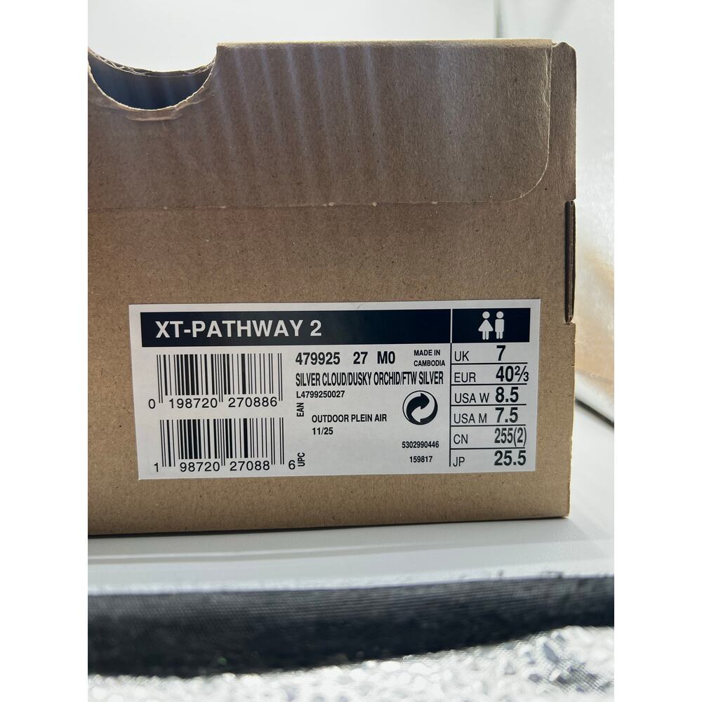 Salomon XT-Pathway 2 “Silver Cloud Dusky Orchid” size 8.5 womens - Picture 7 of 7